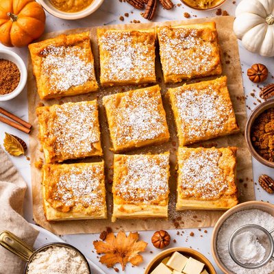 Image of Pumpkin Gooey Chess Squares