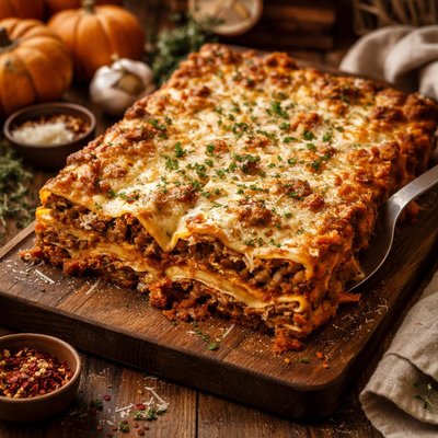 Image of Pumpkin Lentil Lasagna
