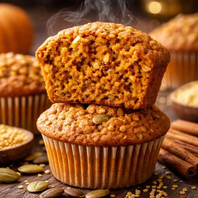 Image of Pumpkin Millet Muffins