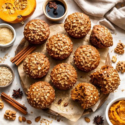 Image of Pumpkin Molasses Muffins
