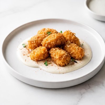 Image of Pumpkin Nuggets with Vanilla Sauce