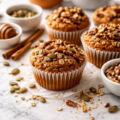 Image of Pumpkin Nut Muffins Healthier