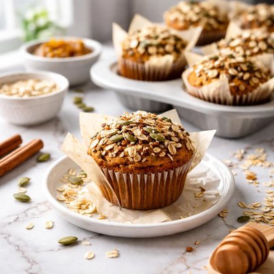 Image of Pumpkin Oat Bran Muffins