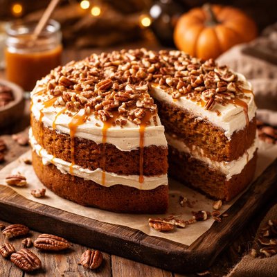 Image of Pumpkin Pecan Cake