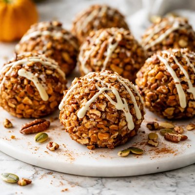 Image of Pumpkin Pecan Candy Ball Shaped Candy