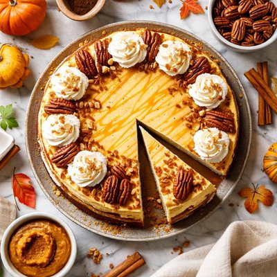 Image of Pumpkin Pecan Cheesecake