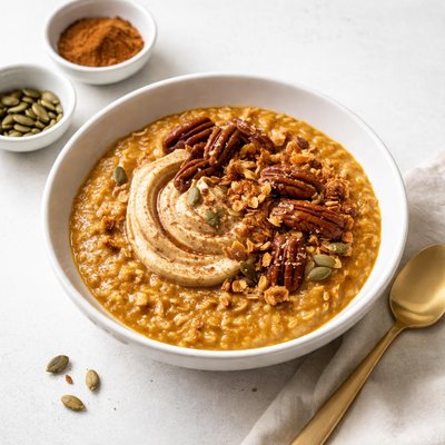 Image of Pumpkin Pie Oatmeal Clean Eating