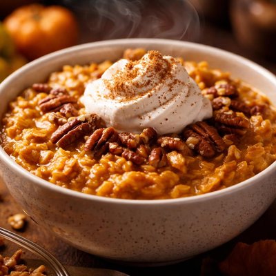 Image of Pumpkin Pie Steel Cut Oats Oatmeal for Slow Cooker