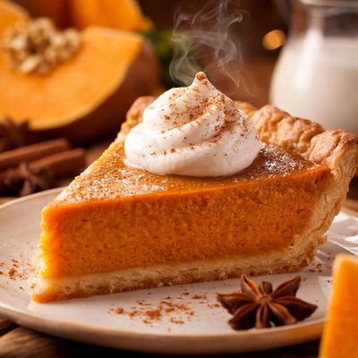Image of Pumpkin Pie Using Milk and Fresh Pumpkin