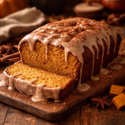 Image of Pumpkin Pound Cake with Cinnamon Glaze