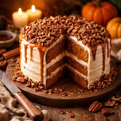 Image of Pumpkin Praline Cake