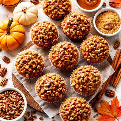 Image of Pumpkin Praline Muffins