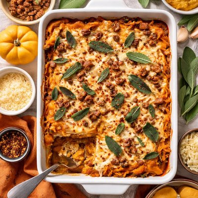 Image of Pumpkin Sausage Lasagna