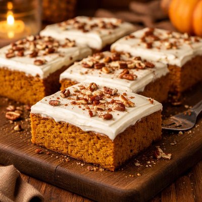 Image of Pumpkin Sheet Cake W Cream Cheese Frosting
