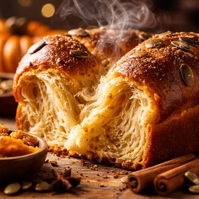 Image of Vegan Pumpkin Spice Brioche