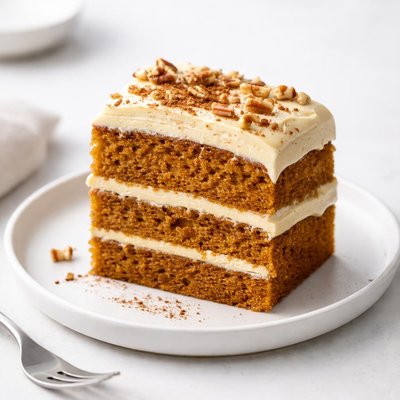 Image of Pumpkin Spice Cake with Pumpkin Cream Cheese Frosting