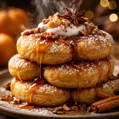 Image of Pumpkin Spice Puffed Pancakes