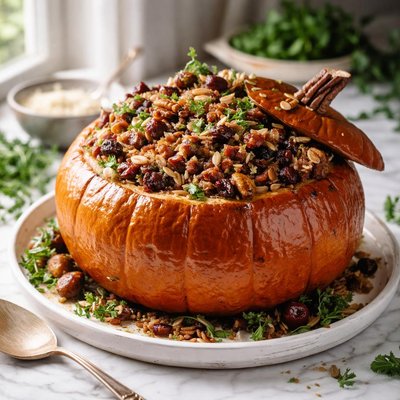 Image of Pumpkin Stuffed with Everything Good