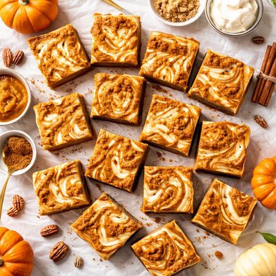 Image of Pumpkin Swirl Bars