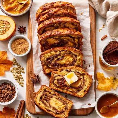 Image of Pumpkin Swirl Bread
