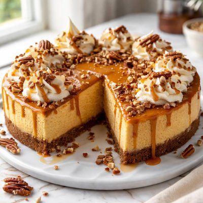 Image of Pumpkin Toffee Cheesecake