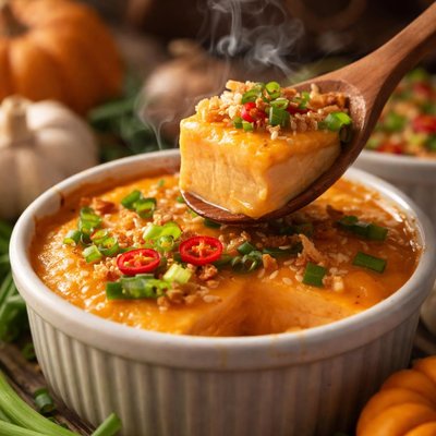 Image of Pumpkin Tofu Pie or Pumpkin Tofu Custards