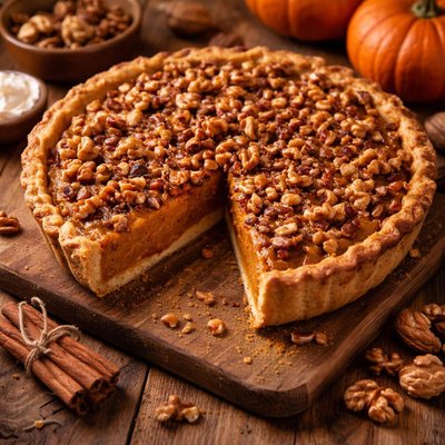 Image of Pumpkin Walnut Pie