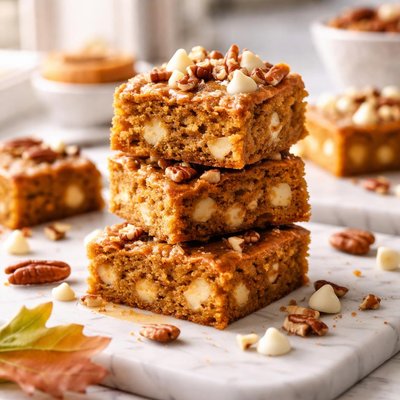 Image of Pumpkin White Chocolate Chip Blondies