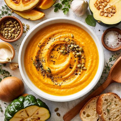 Image of Pureed Squash Butternut Acorn Any Hard Winter Squash