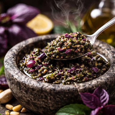 Image of Purple Basil Pesto