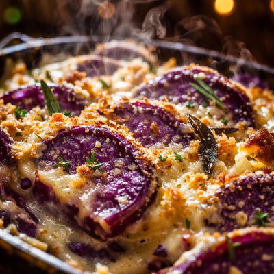 Image of Purple Potato Gratin