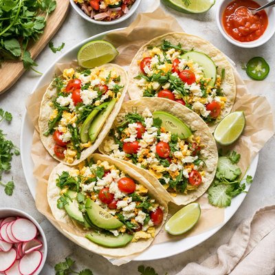 Image of Purslane Egg Tacos Tacos De Verdolagas Y Huevos