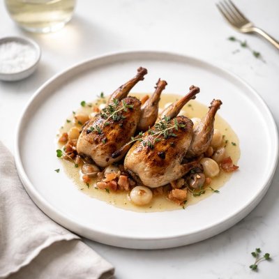 Image of Quail Baked in Wine
