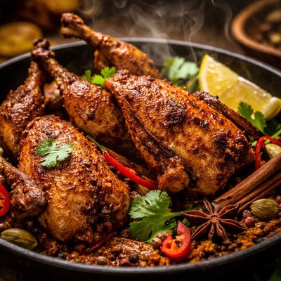Image of Quail with Indian Spices