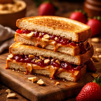 Image of Quasi P B and J Sandwish a Tasty Twist