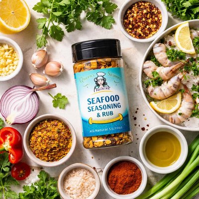 Image of Queens of Quisine Seafood Seasoning and Rub