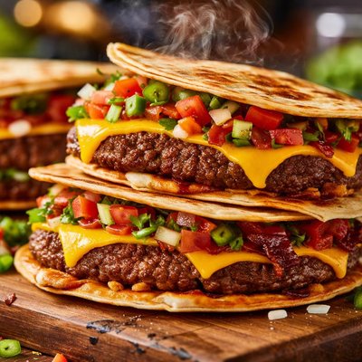 Image of Quesadilla Style Burgers