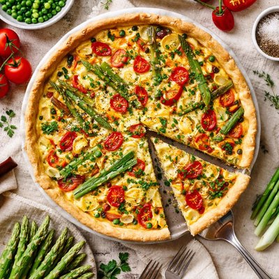 Image of Quiche Maraichere French Vegetable Tart