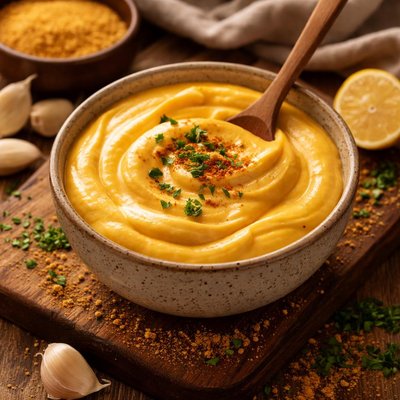Image of Quick and Dirty 5 Ingredient Vegan Cheeze Sauce