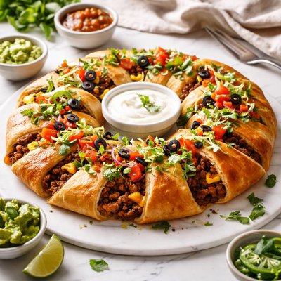 Image of Quick and Easy Casserole Version of Pampered Chef Taco Ring
