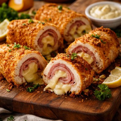 Image of Quick and Easy Chicken Cordon Bleu Rolls