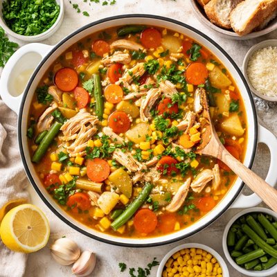Image of Quick and Easy Chicken Vegetable Soup