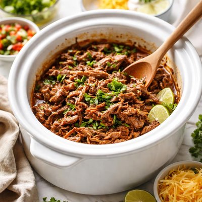 Image of Quick and Easy Crock Pot Burrito Meat