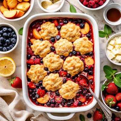 Image of Quick and Easy Fruit Cobbler