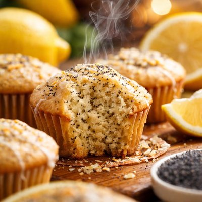 Image of Quick and Easy Lemon Poppy Seed Muffins
