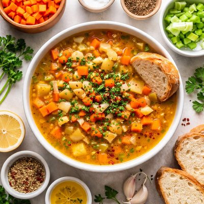 Image of Quick and Easy Mirepoix Soup