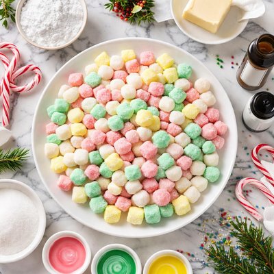 Image of Quick and Easy No Cook Holiday Butter Mints