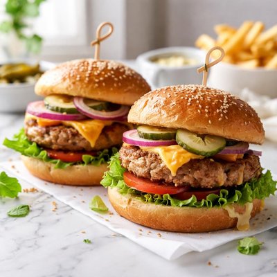 Image of Quick and Easy Pork Burgers