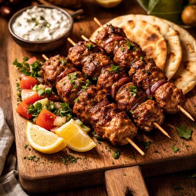 Image of Quick and Easy Pork Kebab Souvlaki