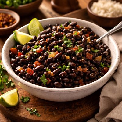 Image of Quick and Easy Seasoned Black Beans